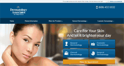 Desktop Screenshot of dermatologyassociatespikeville.com